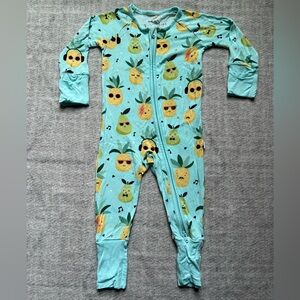 Little Sleepies Pineapple Jams Bamboo Zippy Pajamas (0-3 months)